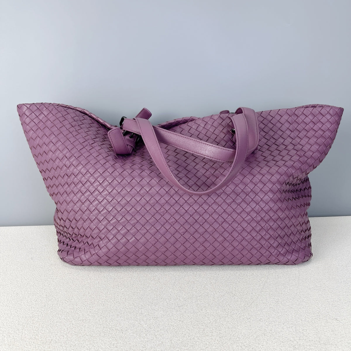 Bottega Veneta Leather Purple Tote 608810V1OW15311