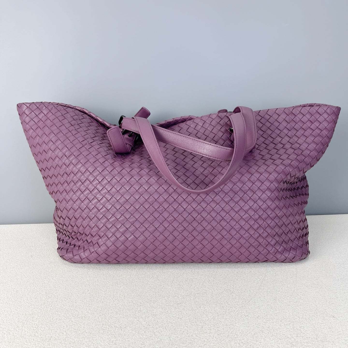 Bottega Veneta Leather Purple Tote 608810V1OW15311