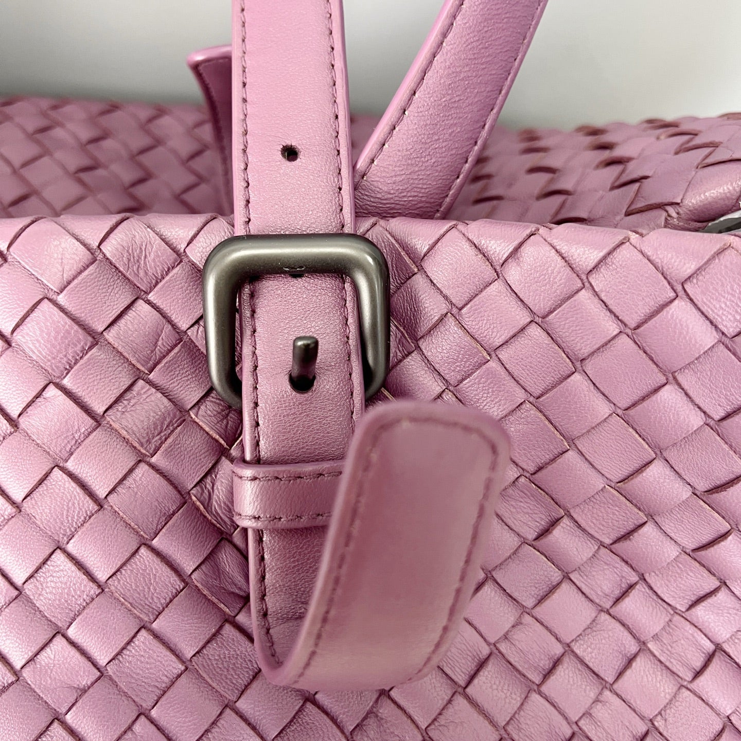 Bottega Veneta Leather Purple Tote 608810V1OW15311