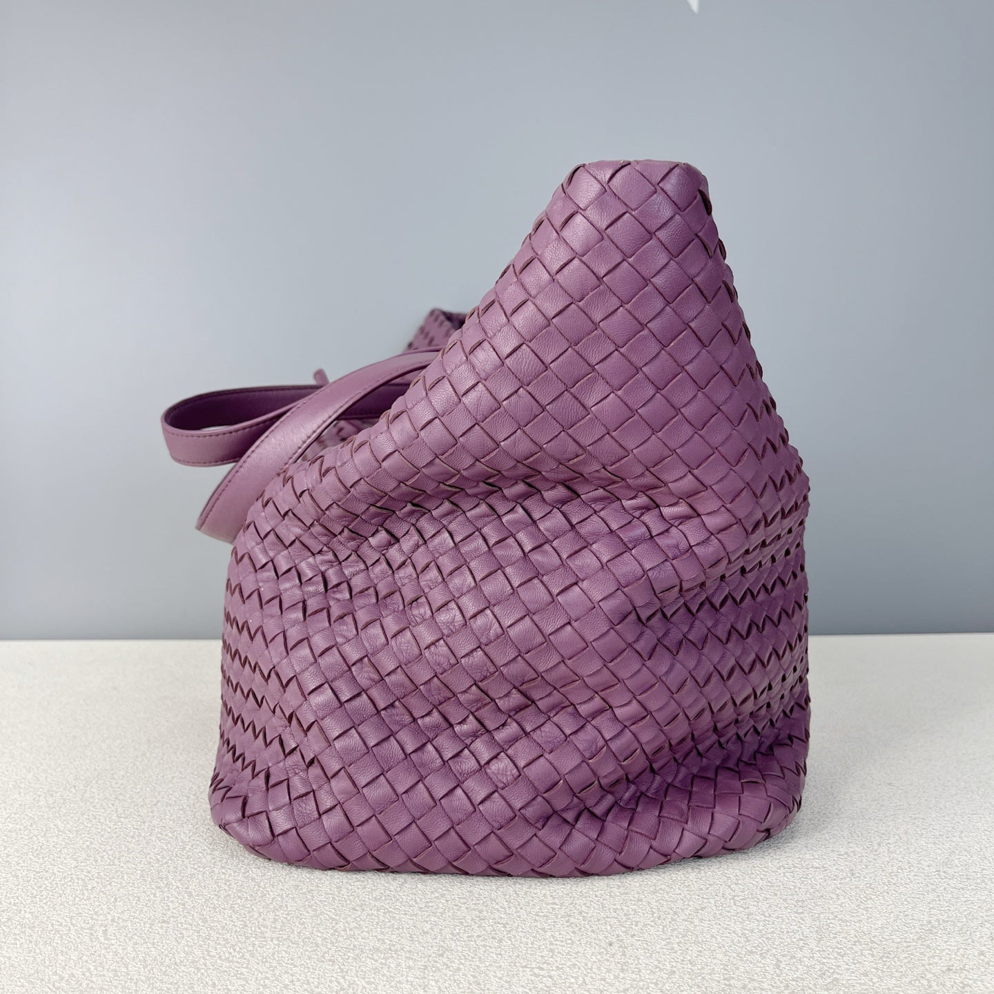 Bottega Veneta Leather Purple Tote 608810V1OW15311