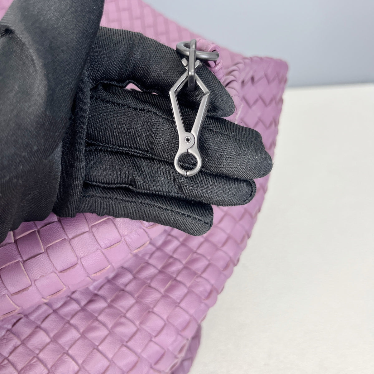 Bottega Veneta Leather Purple Tote 608810V1OW15311