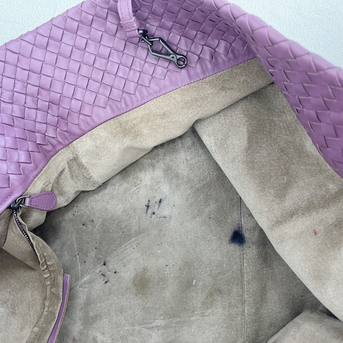 Bottega Veneta Leather Purple Tote 608810V1OW15311