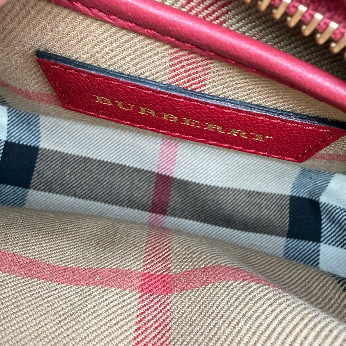 Burberry Red Shoulder Bag