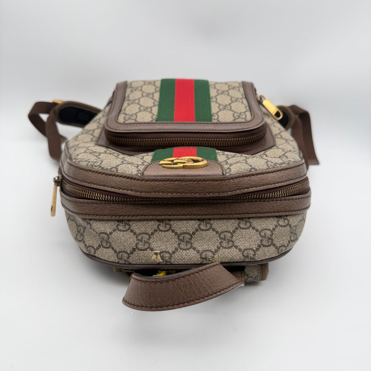 Gucci Canvas Brown Backpack
