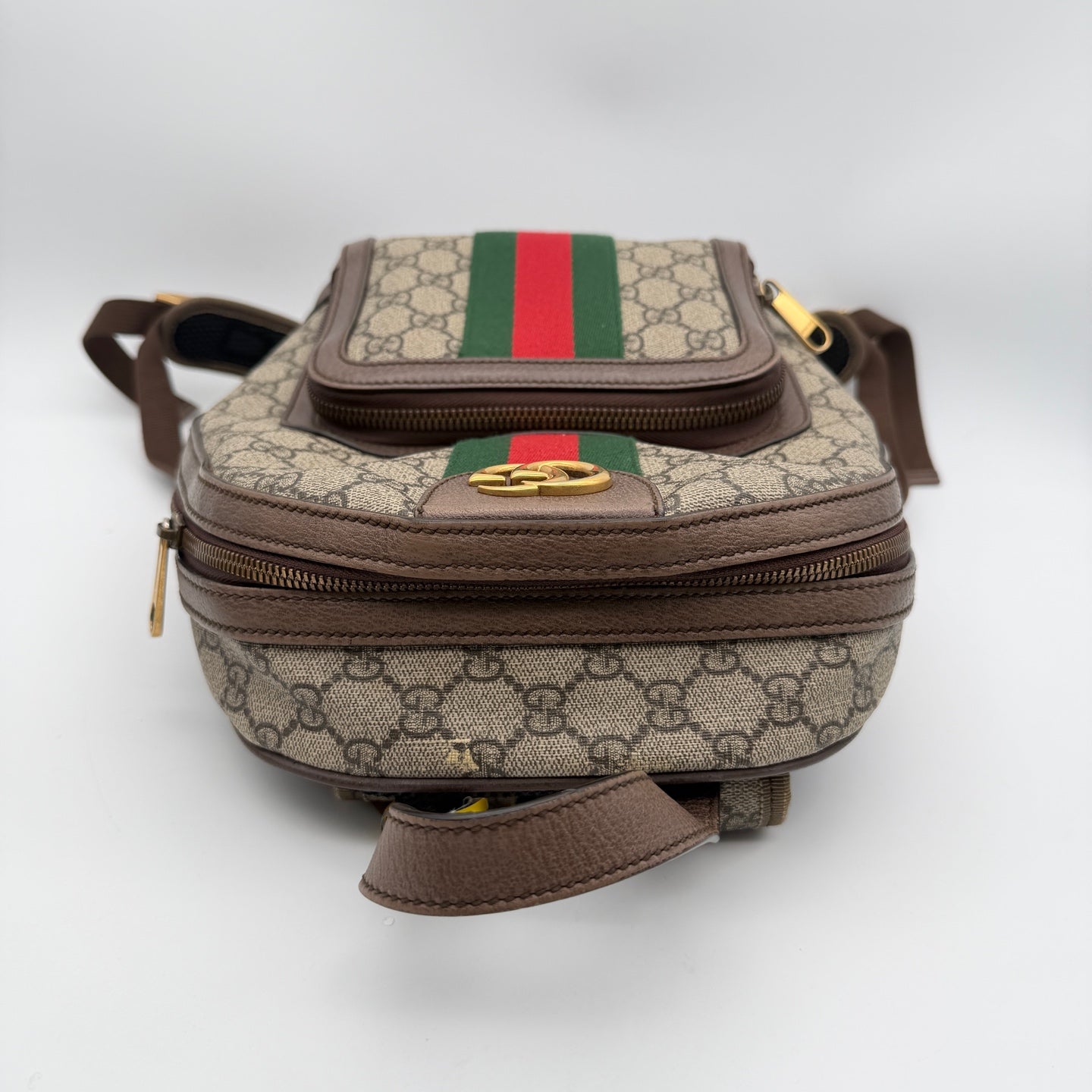 Gucci Canvas Brown Backpack