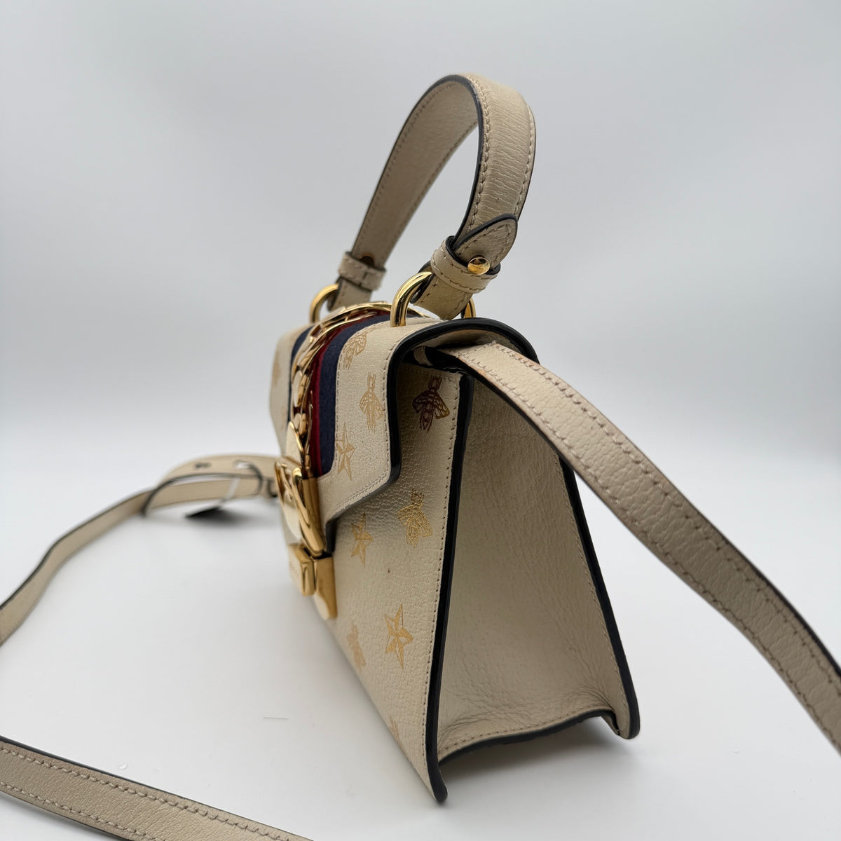 Gucci White Satchel