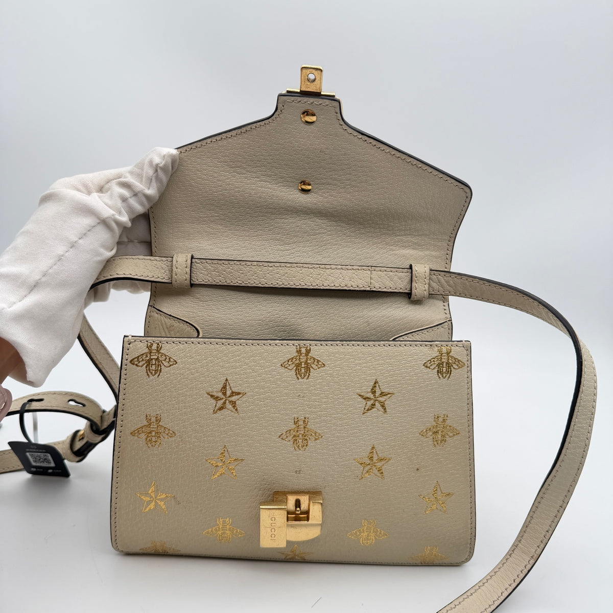 Gucci White Satchel