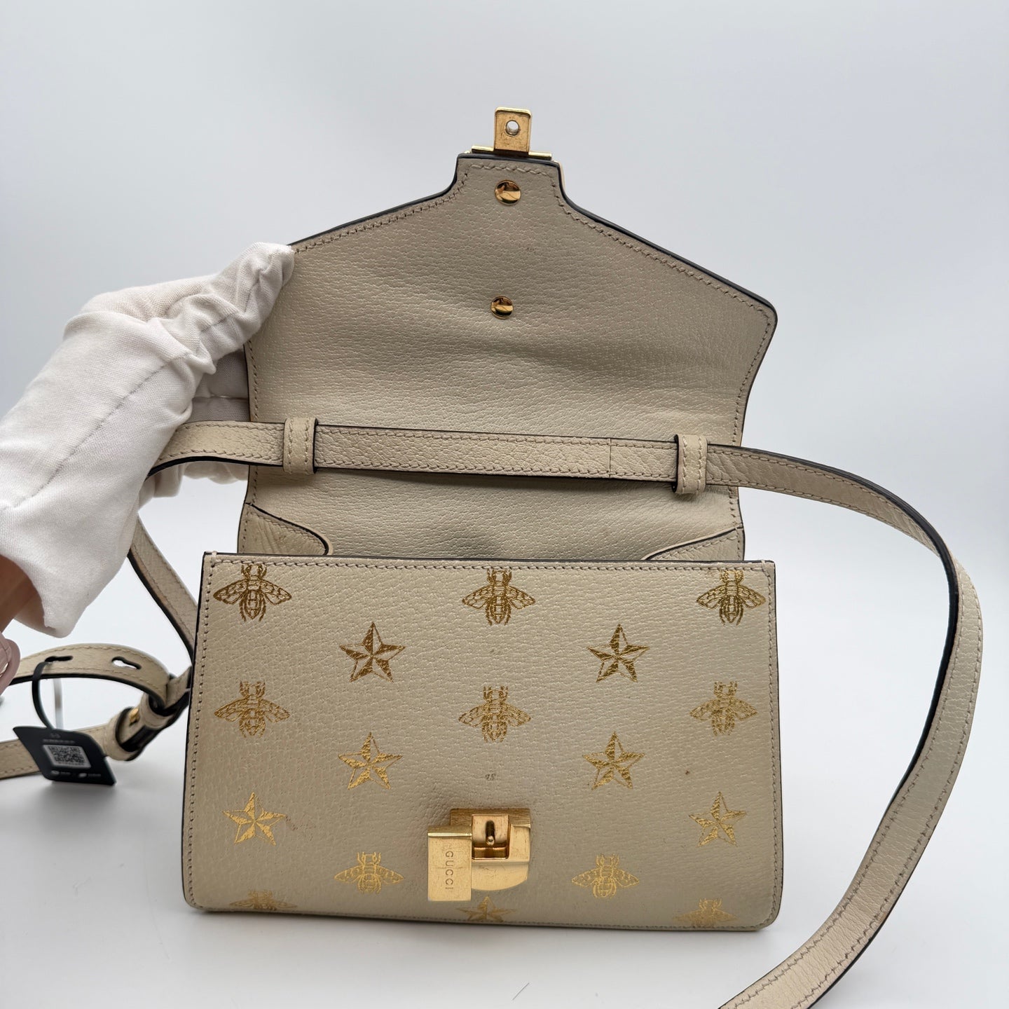 Gucci White Satchel