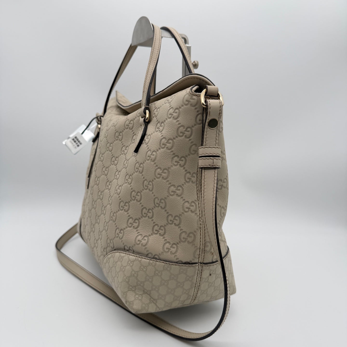 Gucci Canvas White Shoulder Bag