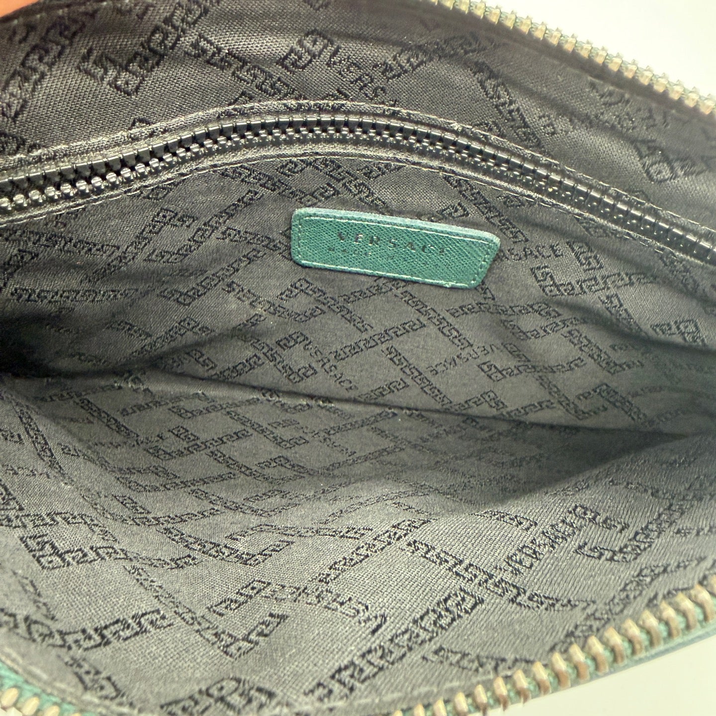 Versace Green Clutch