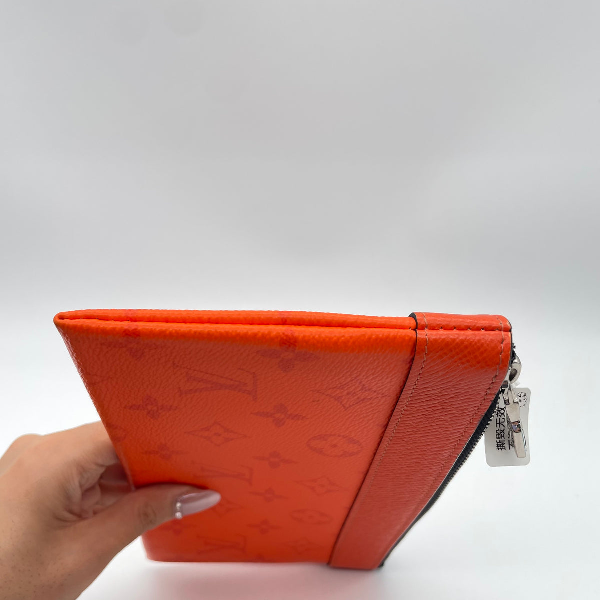 Louis Vuitton Canvas Orange Clutch