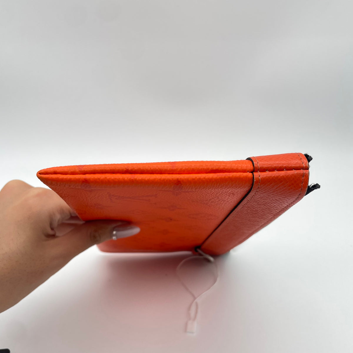 Louis Vuitton Canvas Orange Clutch