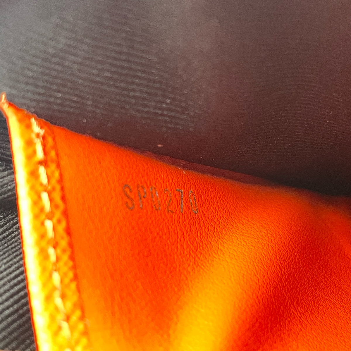 Louis Vuitton Canvas Orange Clutch