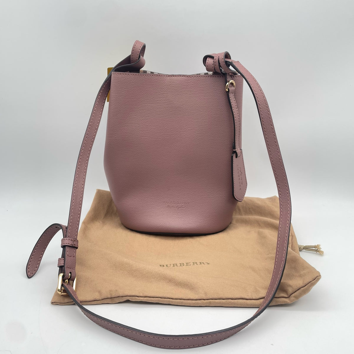 Burberry Pink Bucket & Drawstring Bag