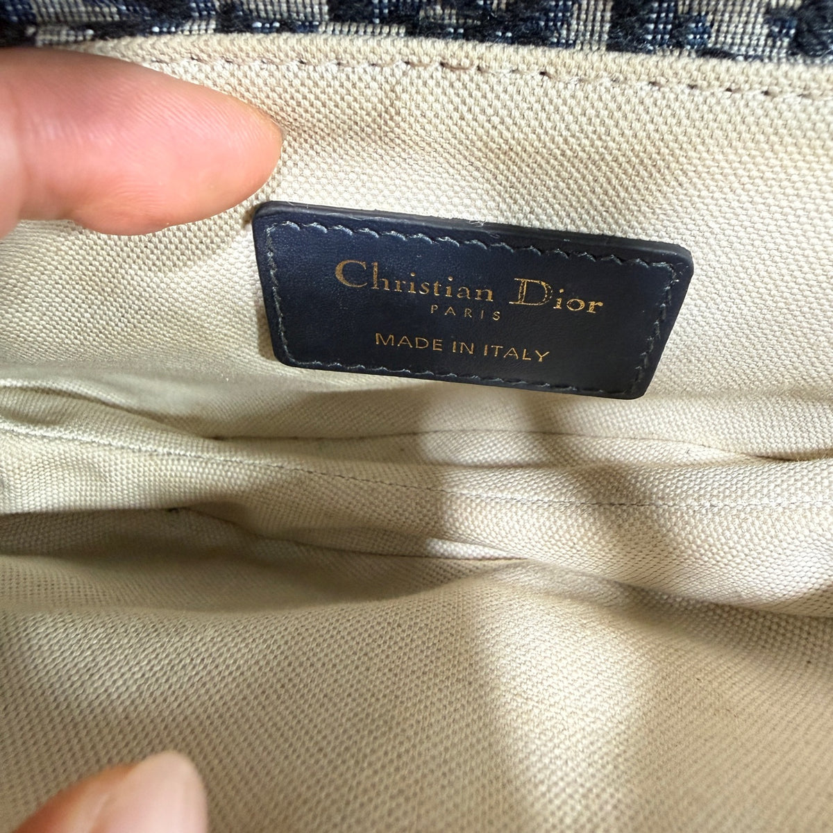 Dior Blue Saddle Bag 21 x 18 x 5 centimeters M0447CTZQ_M928