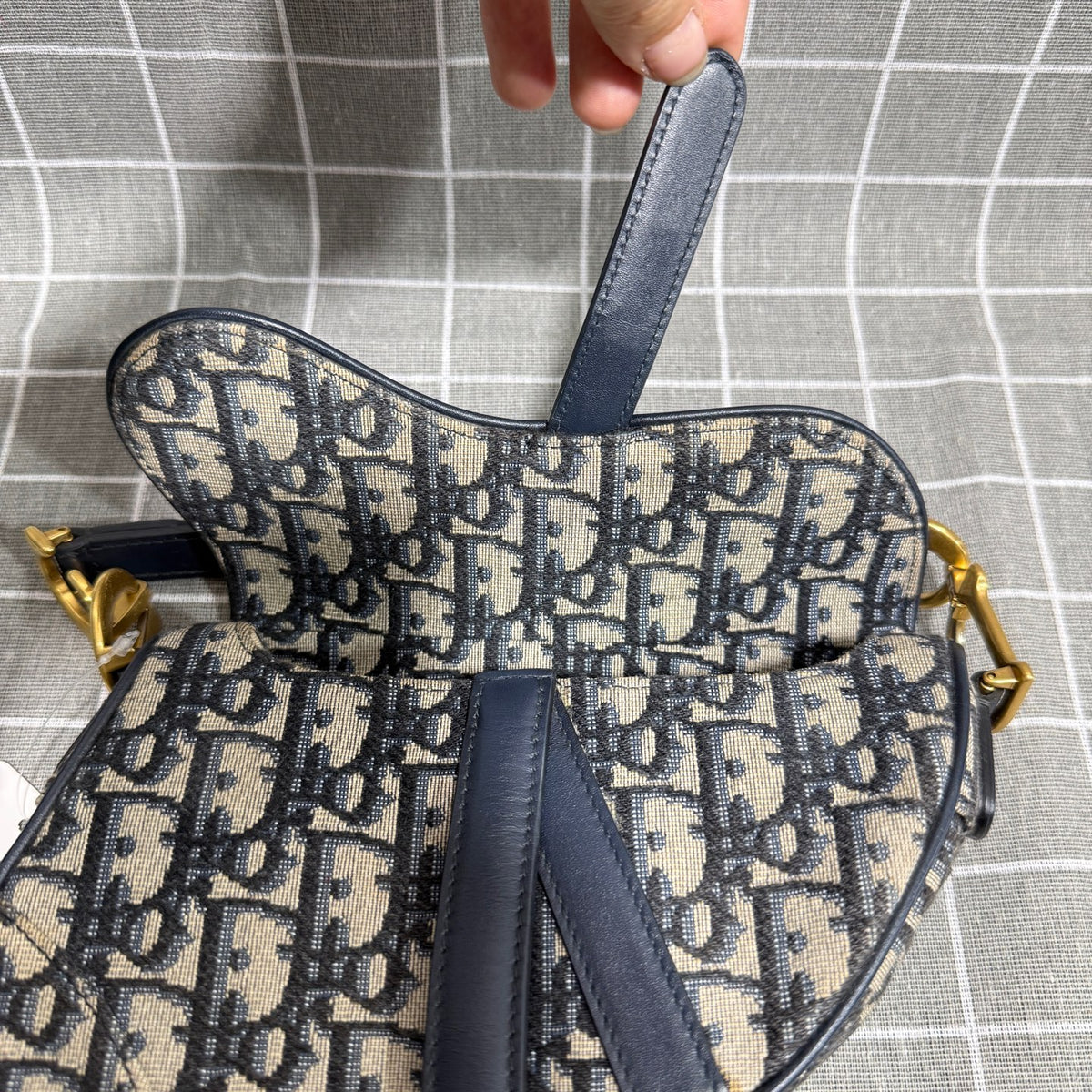 Dior Blue Saddle Bag 21 x 18 x 5 centimeters M0447CTZQ_M928