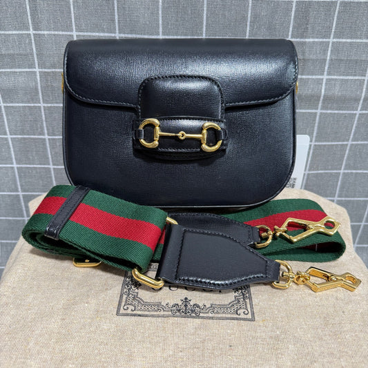 Gucci Black Saddle Bag