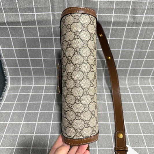 Gucci Brown Saddle Bag