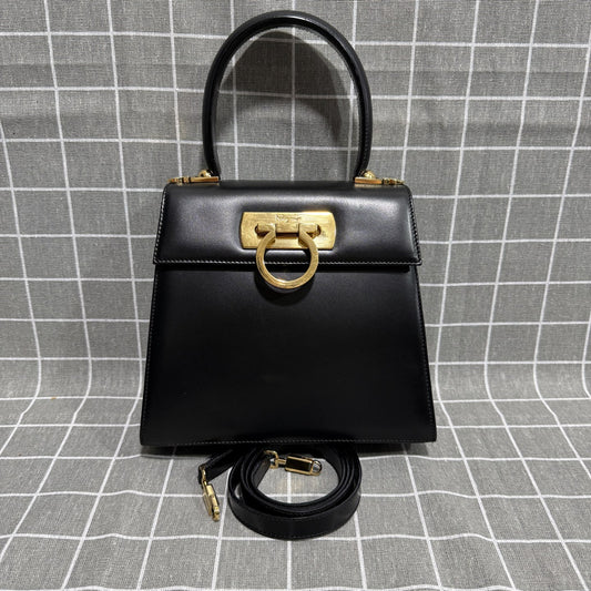 Salvatore Ferragamo Brown Shoulder Bag 749021