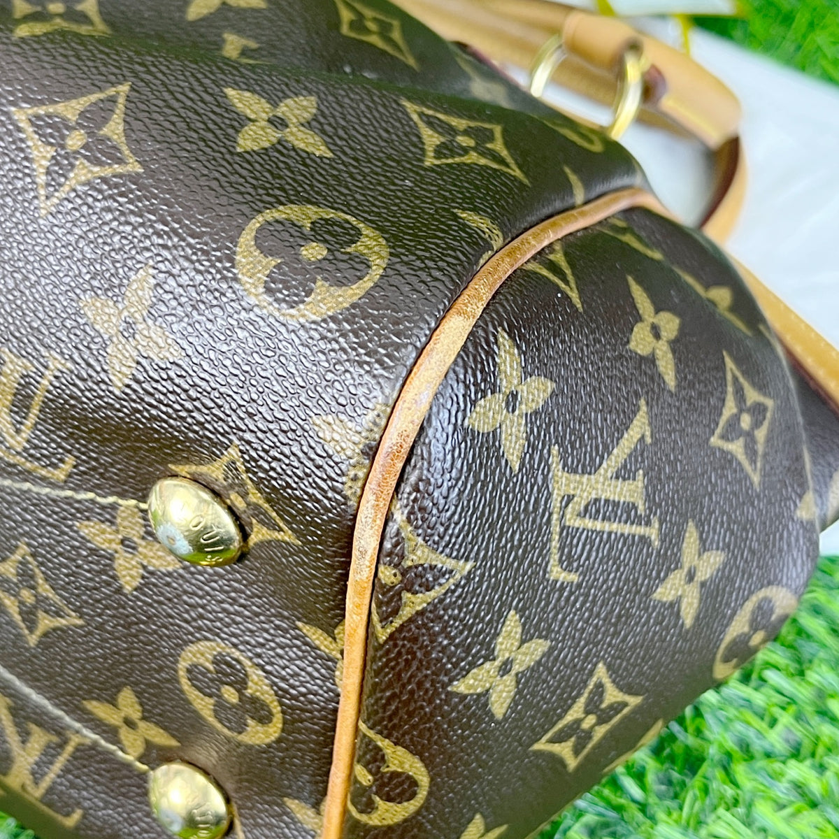 Louis Vuitton Canvas Satchel Length 28 cm x Width 11 cm x Height 24 cm M40143