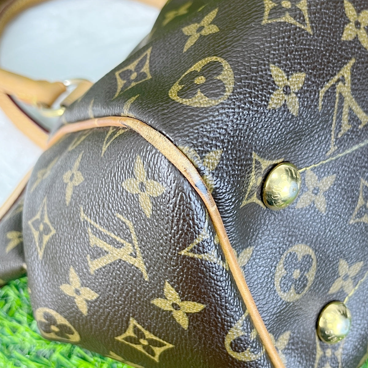Louis Vuitton Canvas Satchel Length 28 cm x Width 11 cm x Height 24 cm M40143