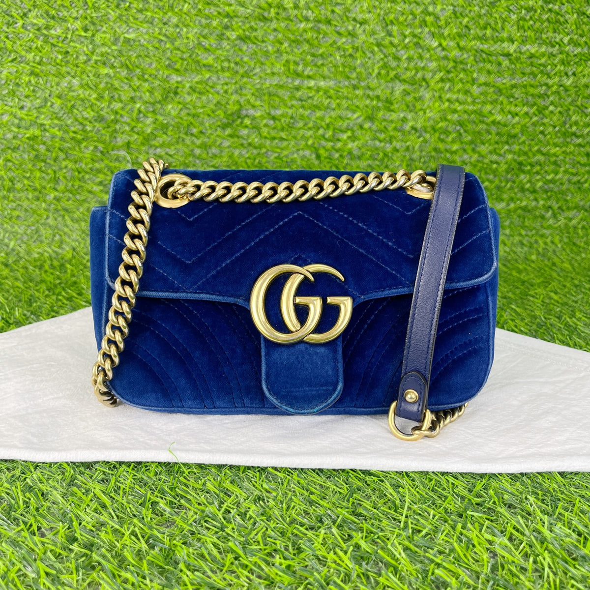 Gucci Velvet Blue 446744-K4D2T-4511
