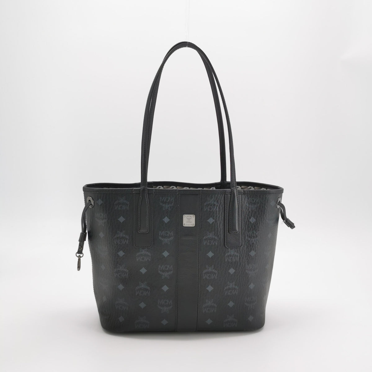 MCM Liz Classic Visetos Double-Sided Shopping Bag Black Tote Approximately 14.0 x 29.0 x 25.0 cm MWPDSLR02BK001