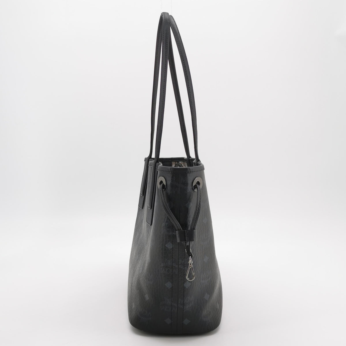MCM Liz Classic Visetos Double-Sided Shopping Bag Black Tote Approximately 14.0 x 29.0 x 25.0 cm MWPDSLR02BK001