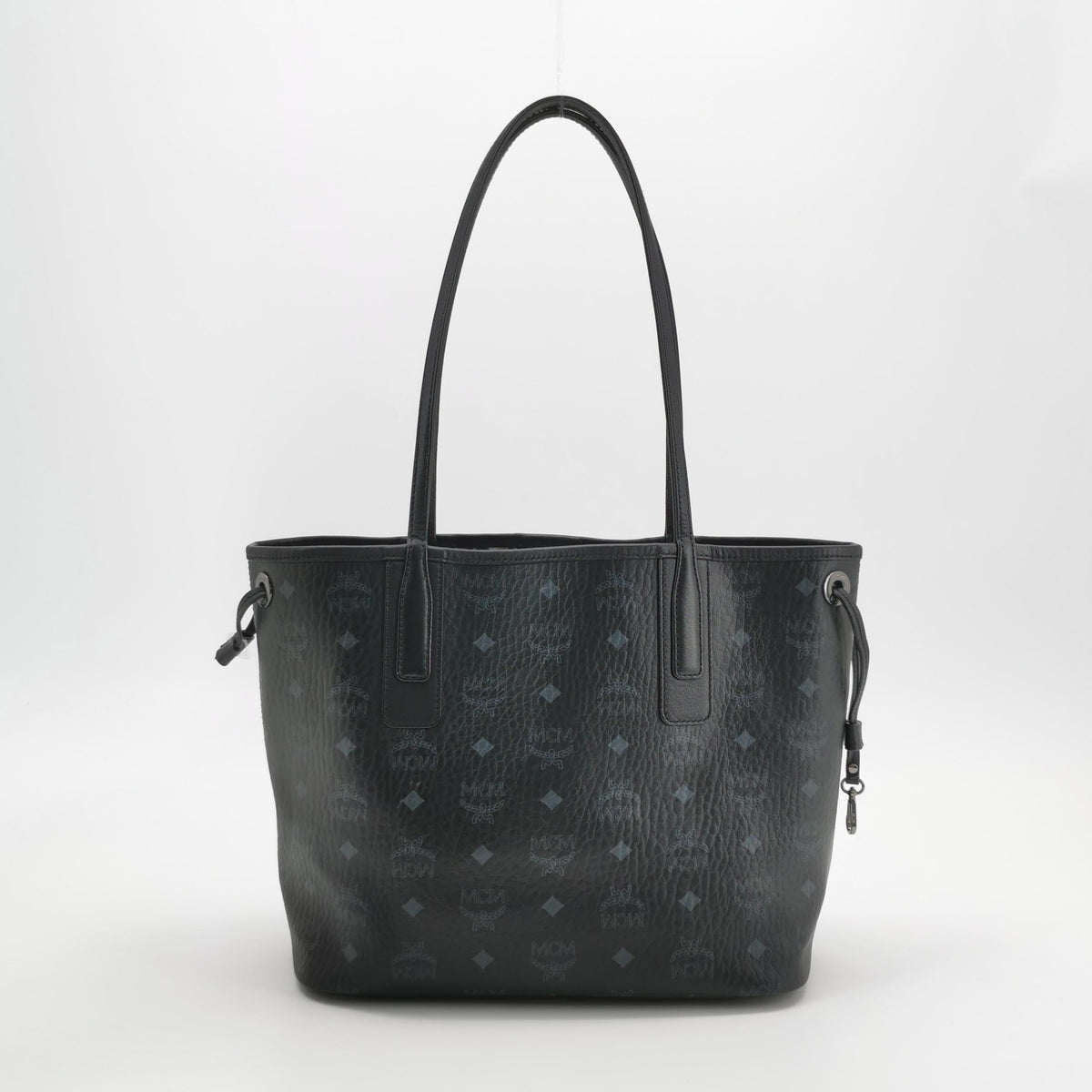 MCM Liz Classic Visetos Double-Sided Shopping Bag Black Tote Approximately 14.0 x 29.0 x 25.0 cm MWPDSLR02BK001