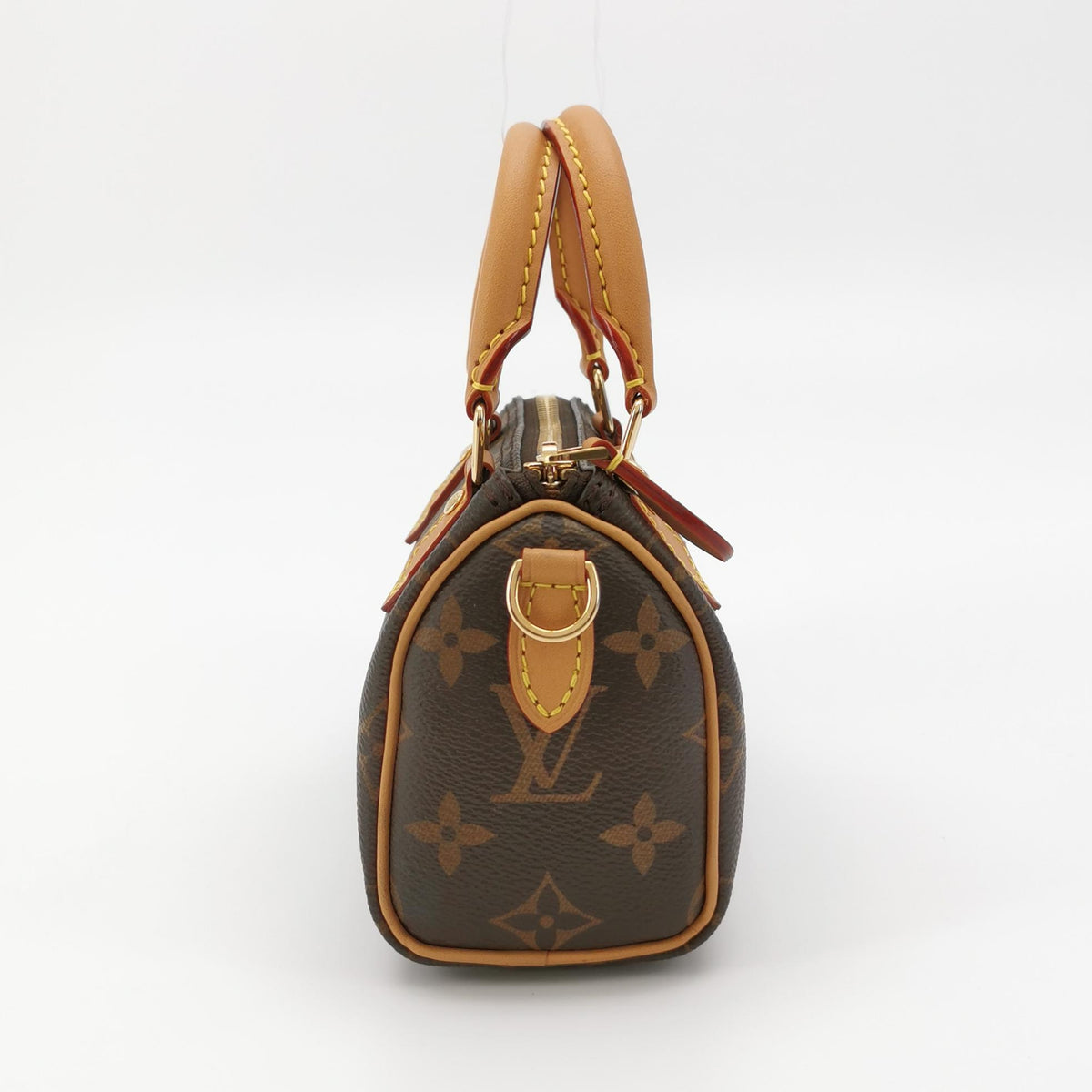 Louis Vuitton Nano Speedy Brown Shoulder Bag 16.5 x 10 x 7cm M81085