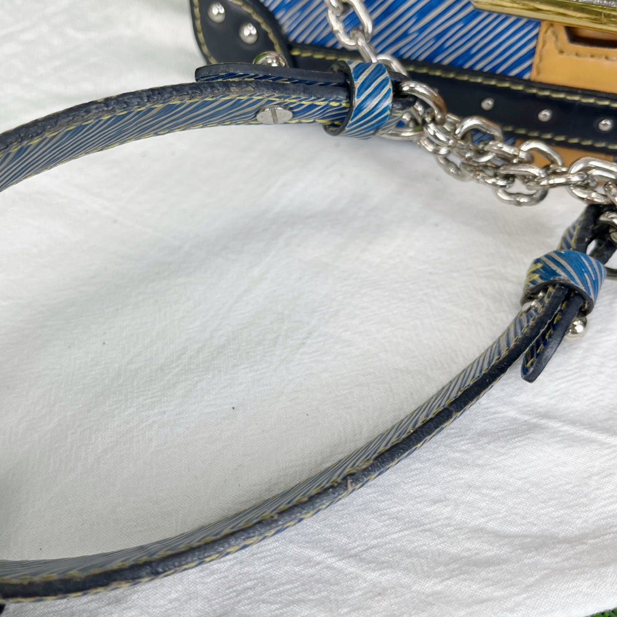 Louis Vuitton Blue 23.0x17.0x9.5cm M54283