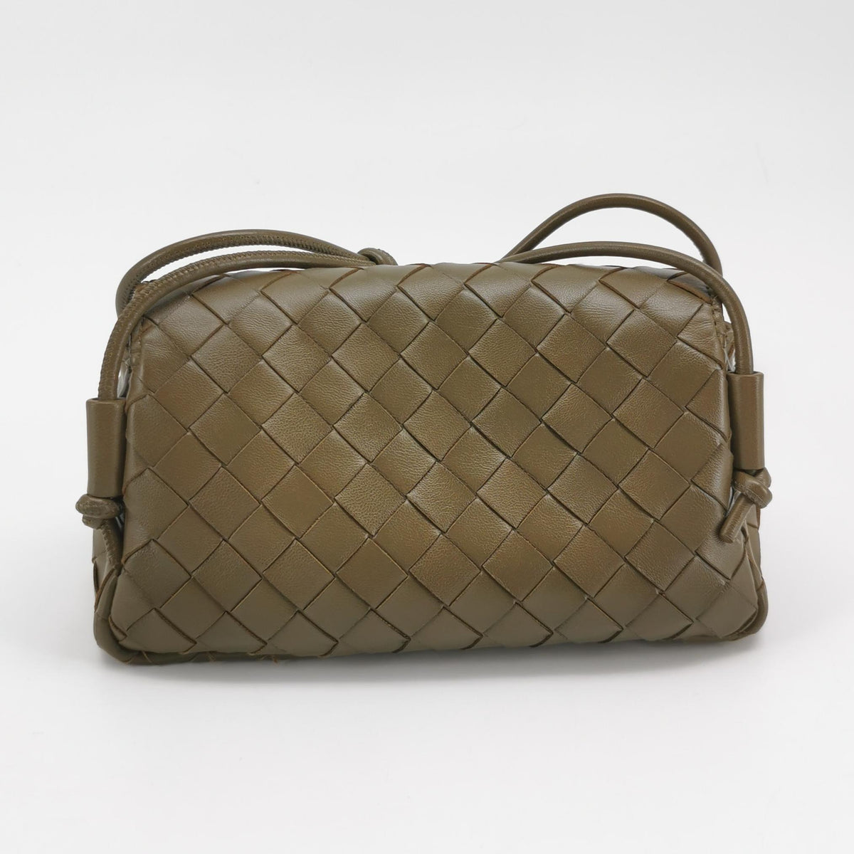 Bottega Veneta Green Crossbody Length: 21 cm, Height: 12 cm, Thickness: 8 cm
