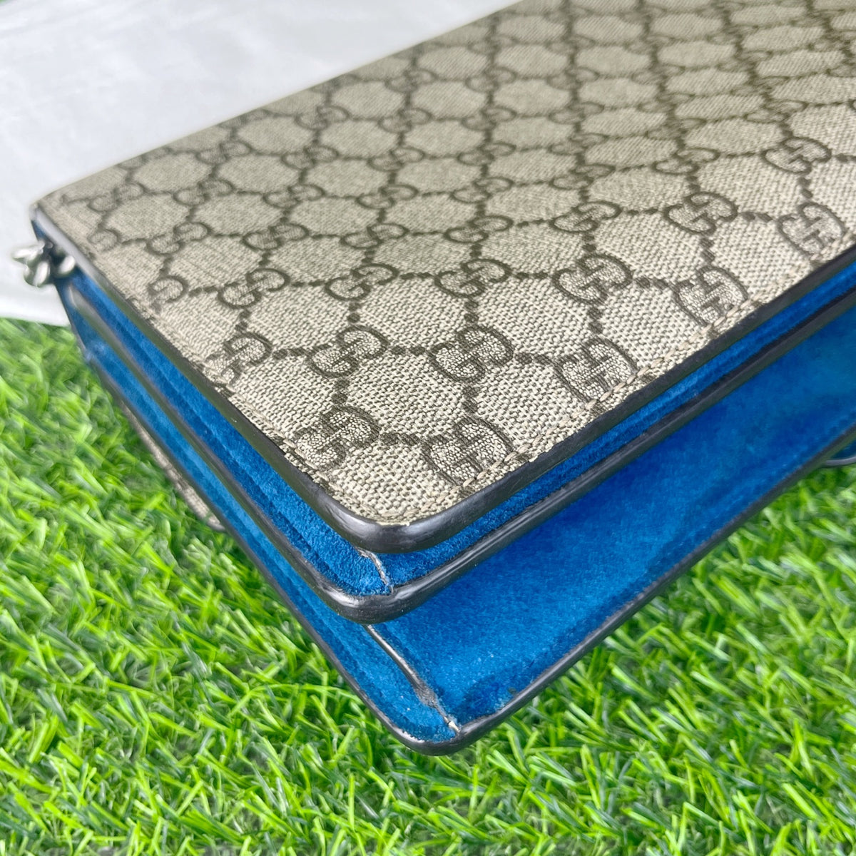 Gucci Dionysus Collection Alcantara Blue 28 cm (width) x 17 cm (height) x 9 cm (depth) 400249 KHNRN 9769