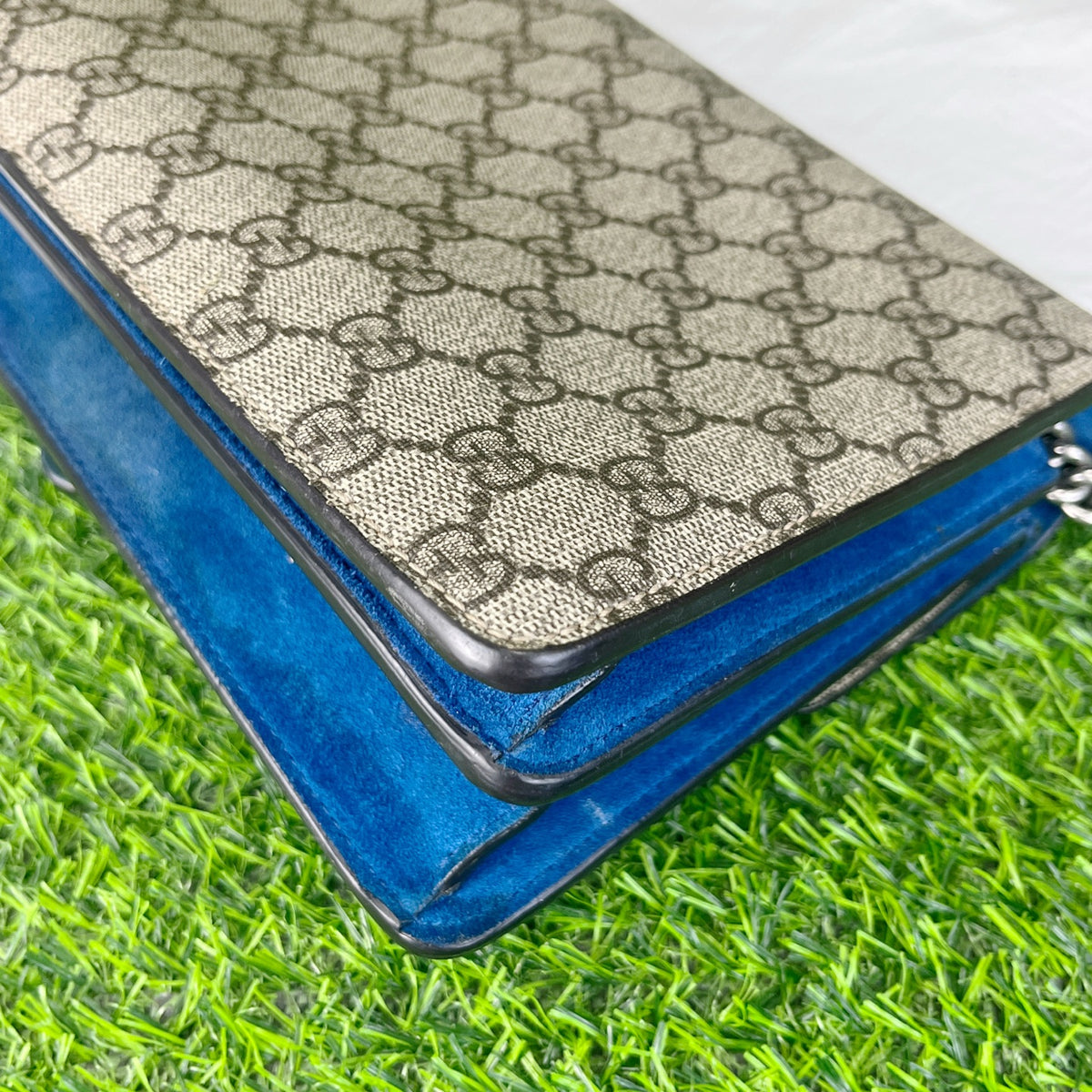 Gucci Dionysus Collection Alcantara Blue 28 cm (width) x 17 cm (height) x 9 cm (depth) 400249 KHNRN 9769