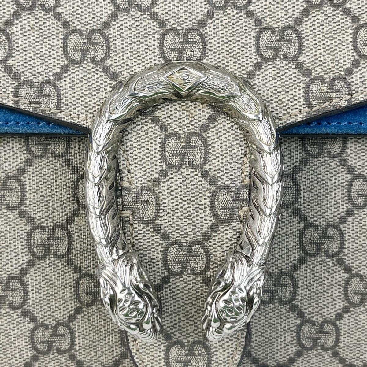 Gucci Dionysus Collection Alcantara Blue 28 cm (width) x 17 cm (height) x 9 cm (depth) 400249 KHNRN 9769