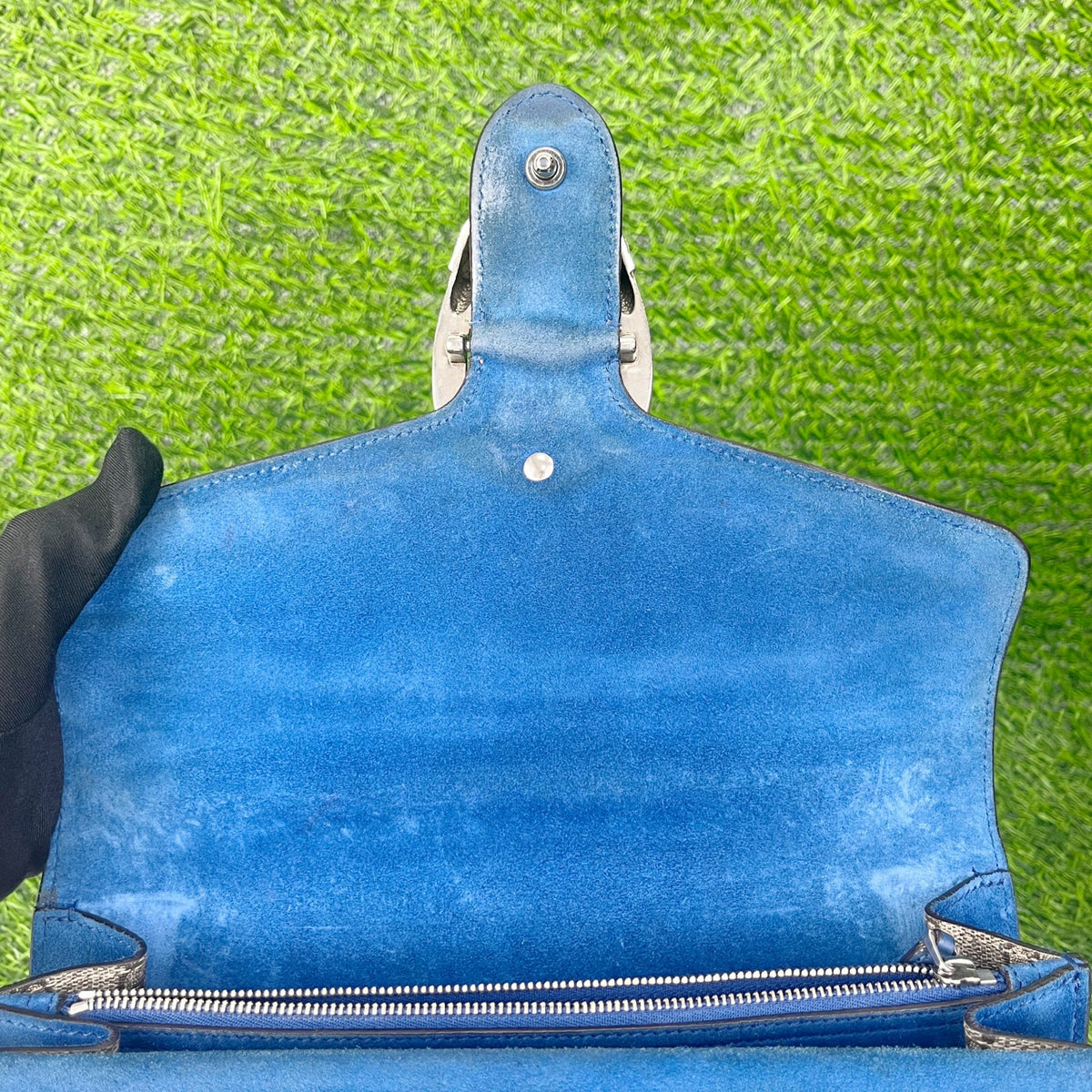 Gucci Dionysus Collection Alcantara Blue 28 cm (width) x 17 cm (height) x 9 cm (depth) 400249 KHNRN 9769