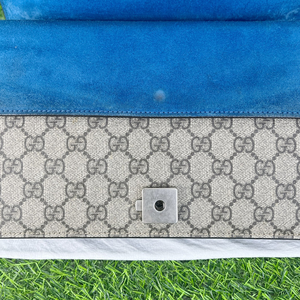 Gucci Dionysus Collection Alcantara Blue 28 cm (width) x 17 cm (height) x 9 cm (depth) 400249 KHNRN 9769