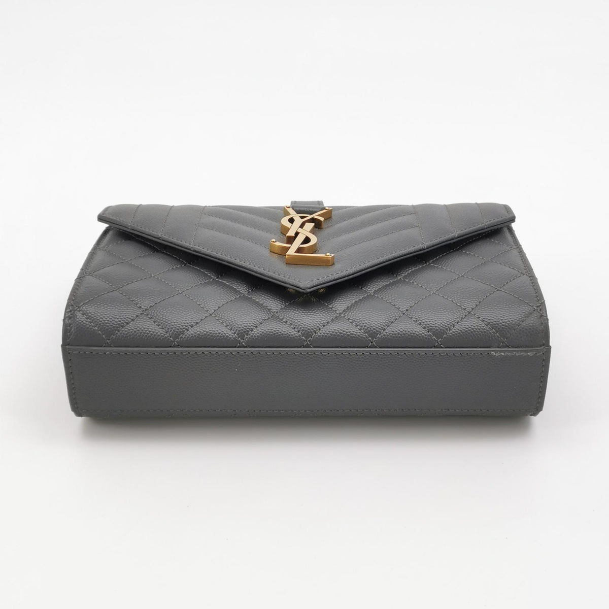 Saint laurent Monogram envelope bag Gray Shoulder Bag 22 x 13 x 6 centimeters 600195BOW911000