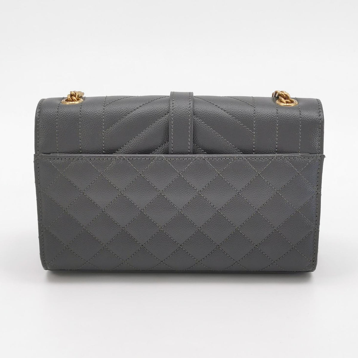 Saint laurent Monogram envelope bag Gray Shoulder Bag 22 x 13 x 6 centimeters 600195BOW911000