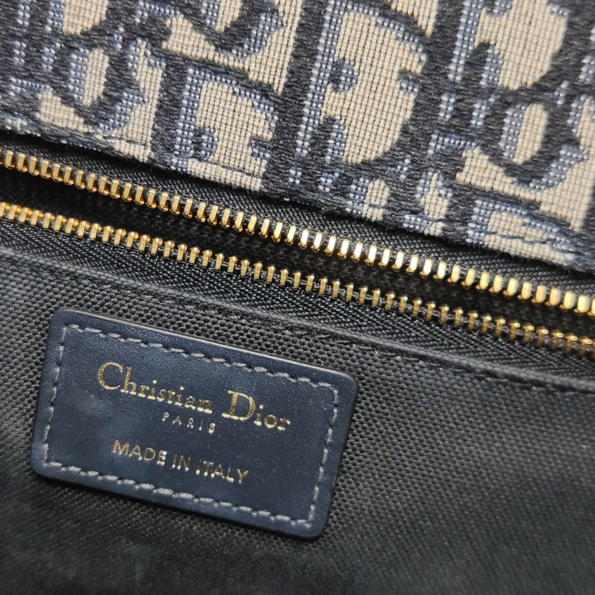 Dior Canvas Blue Shoulder Bag 25 cm x 16 cm x 8 cm M9208UTZQ_M928