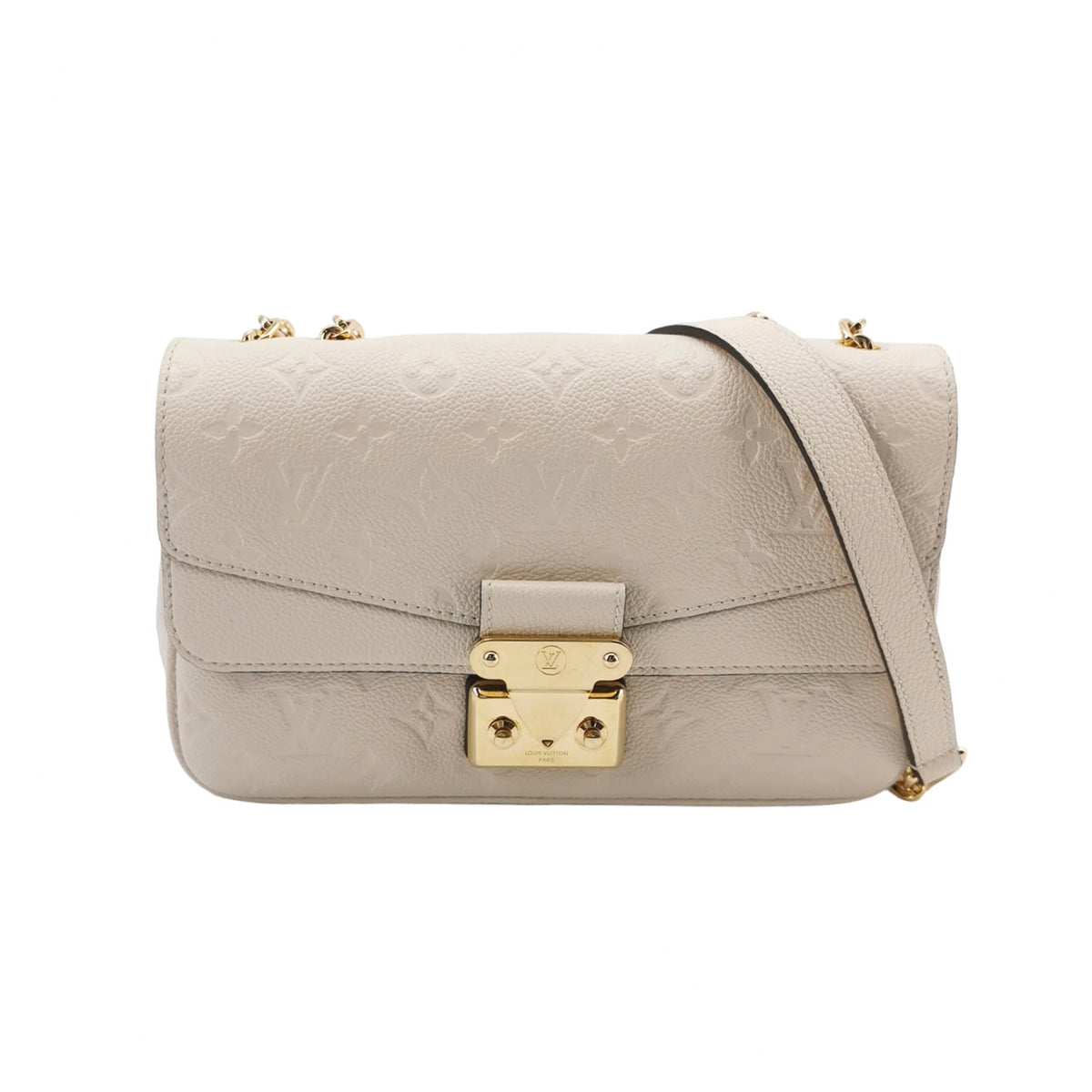Louis Vuitton Beige Shoulder Bag Length: 25 cm, Height: 15.5 cm, Thickness: 6 cm
