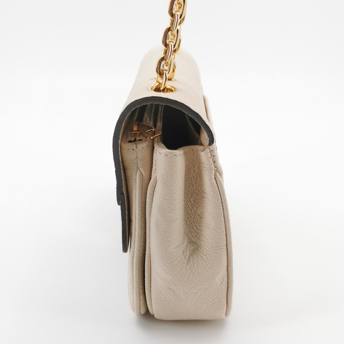 Louis Vuitton Beige Shoulder Bag Length: 25 cm, Height: 15.5 cm, Thickness: 6 cm