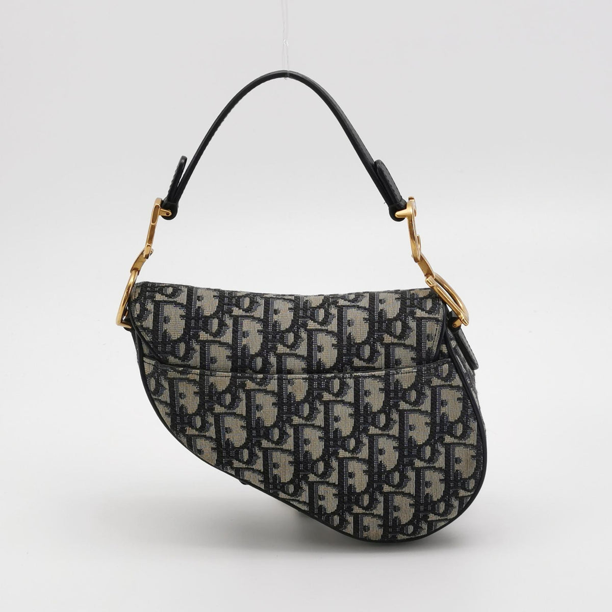 Dior Canvas Blue Saddle Bag Length 18 cm, height 15 cm, thickness 5 cm. M0456CTZQ_M928