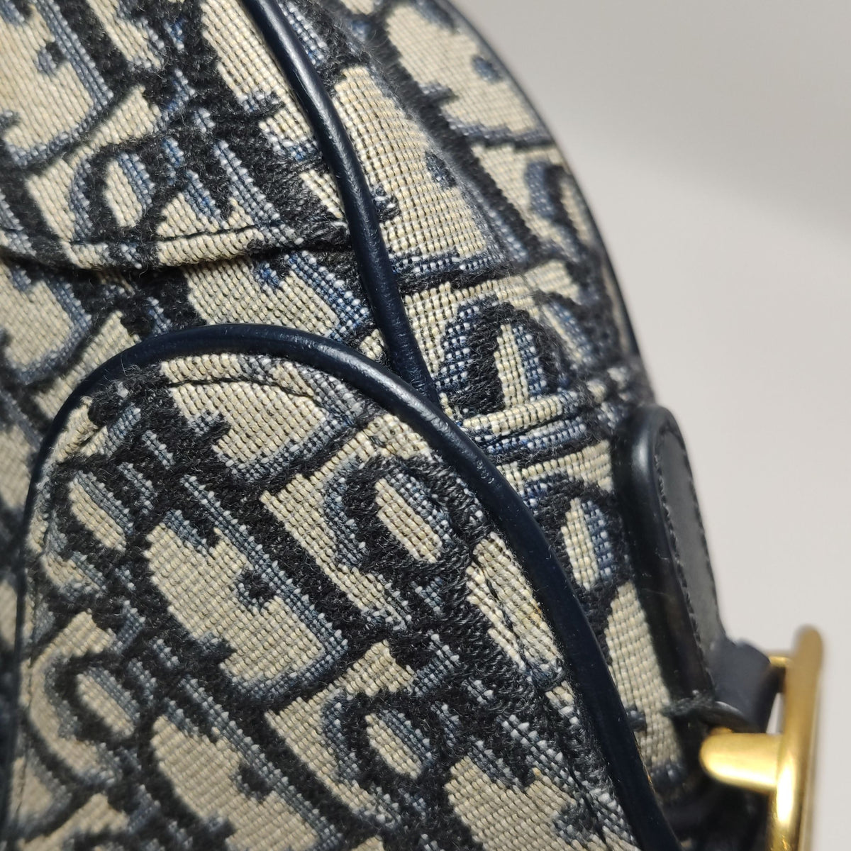 Dior Canvas Blue Saddle Bag Length 18 cm, height 15 cm, thickness 5 cm. M0456CTZQ_M928