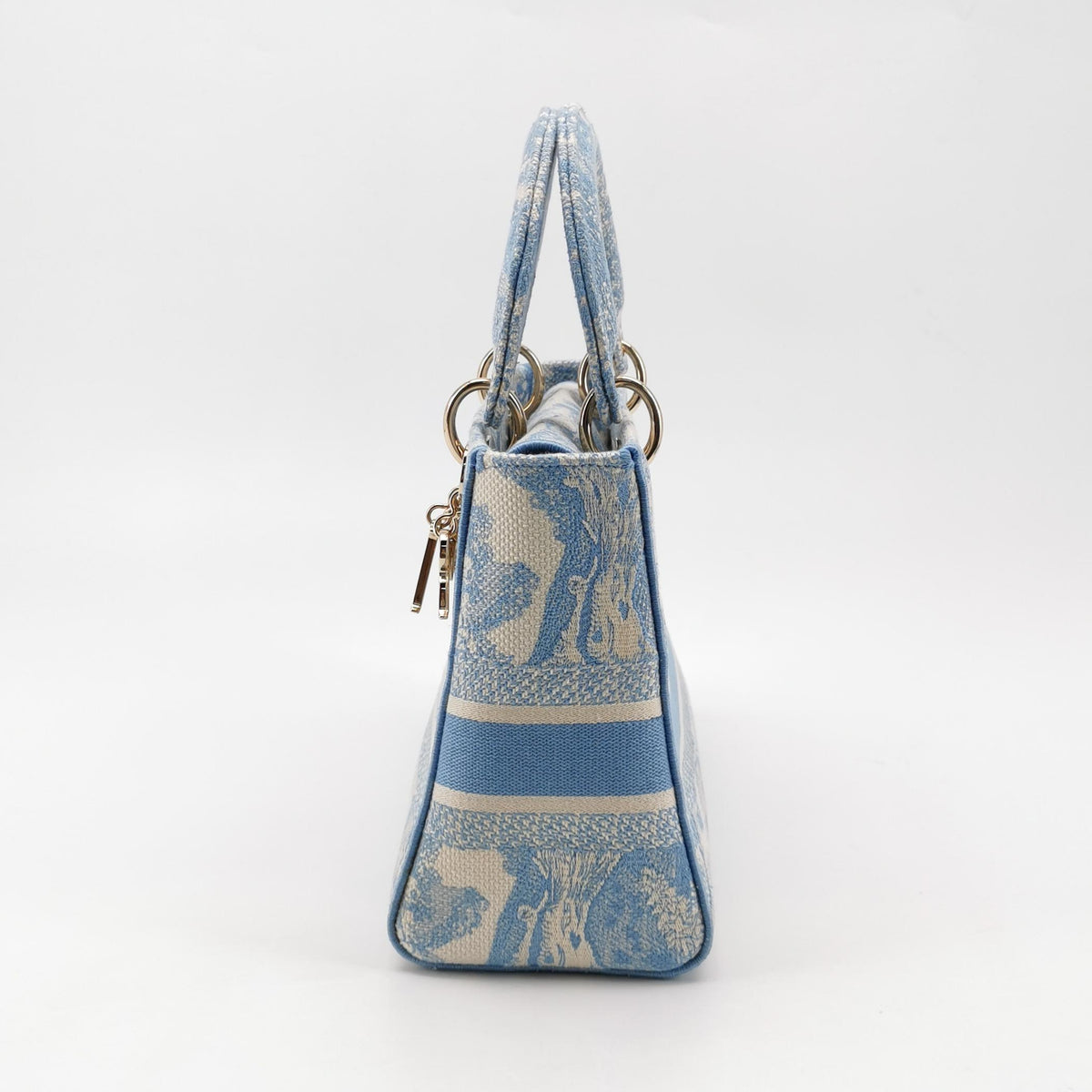 Dior Canvas Blue Shoulder Bag Length: 24 cm, Height: 20 cm, Thickness: 12 cm M0565OTDT_M917