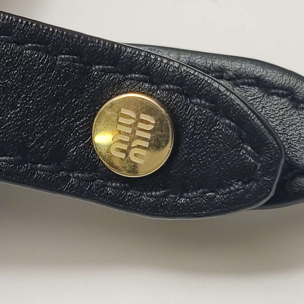 Miu Miu Black Shoulder Bag Length: 32.5 cm, Height: 20.5 cm, Thickness: 13.5 cm