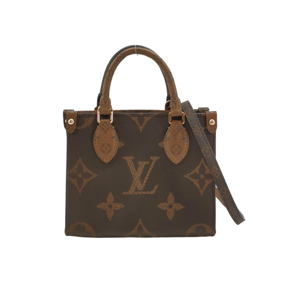 Louis Vuitton ONTHEGO BB Handbag Brown Shoulder Bag Length: 18 cm, Height: 15 cm, Thickness: 8 cm M46839