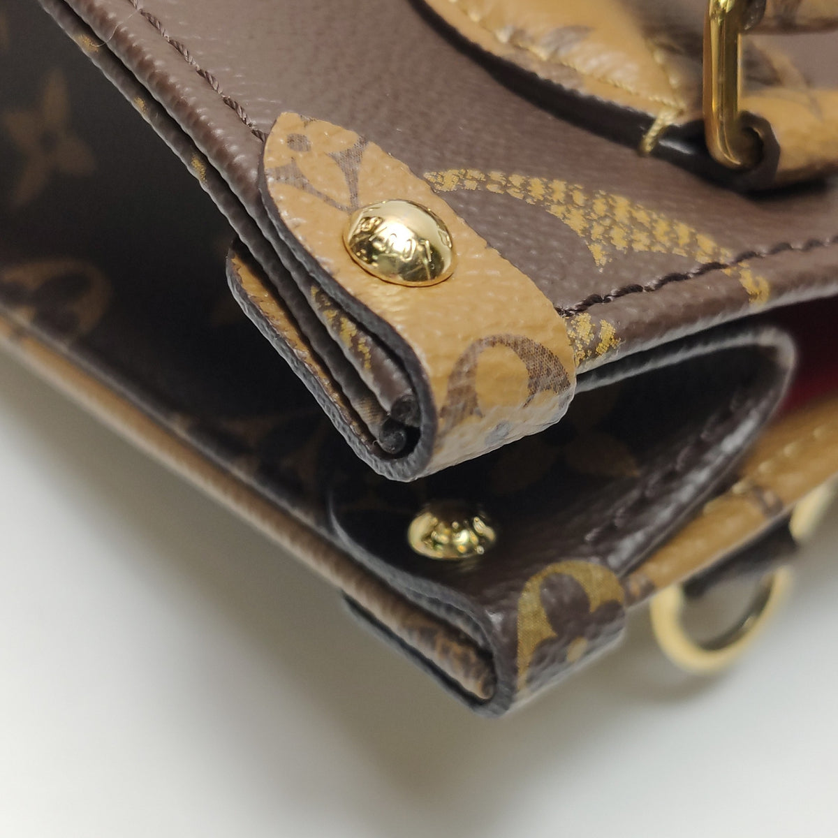 Louis Vuitton ONTHEGO BB Handbag Brown Shoulder Bag Length: 18 cm, Height: 15 cm, Thickness: 8 cm M46839