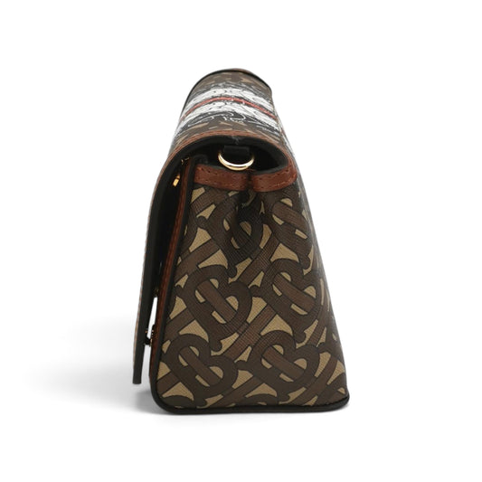 Monogram Stripe E-canvas Crossbody Bag