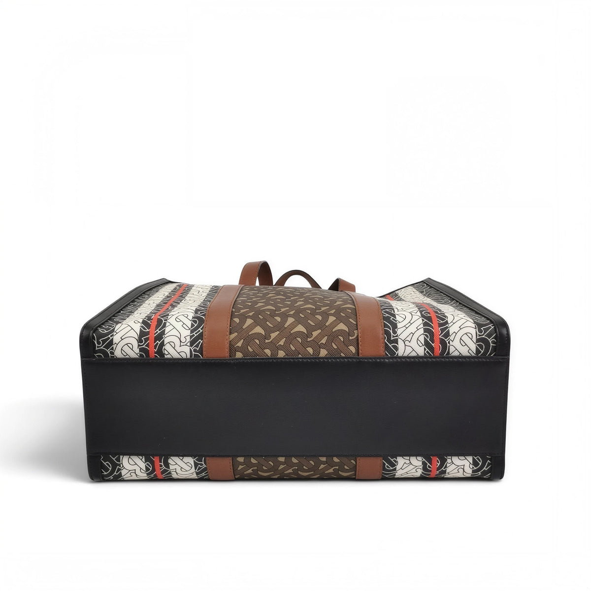 Portrait Monogram Stripe Tote